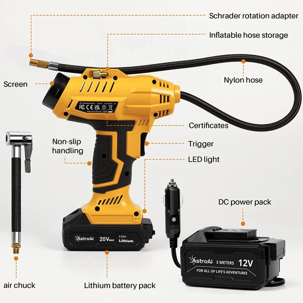 ASTRO electric tire pressure pump