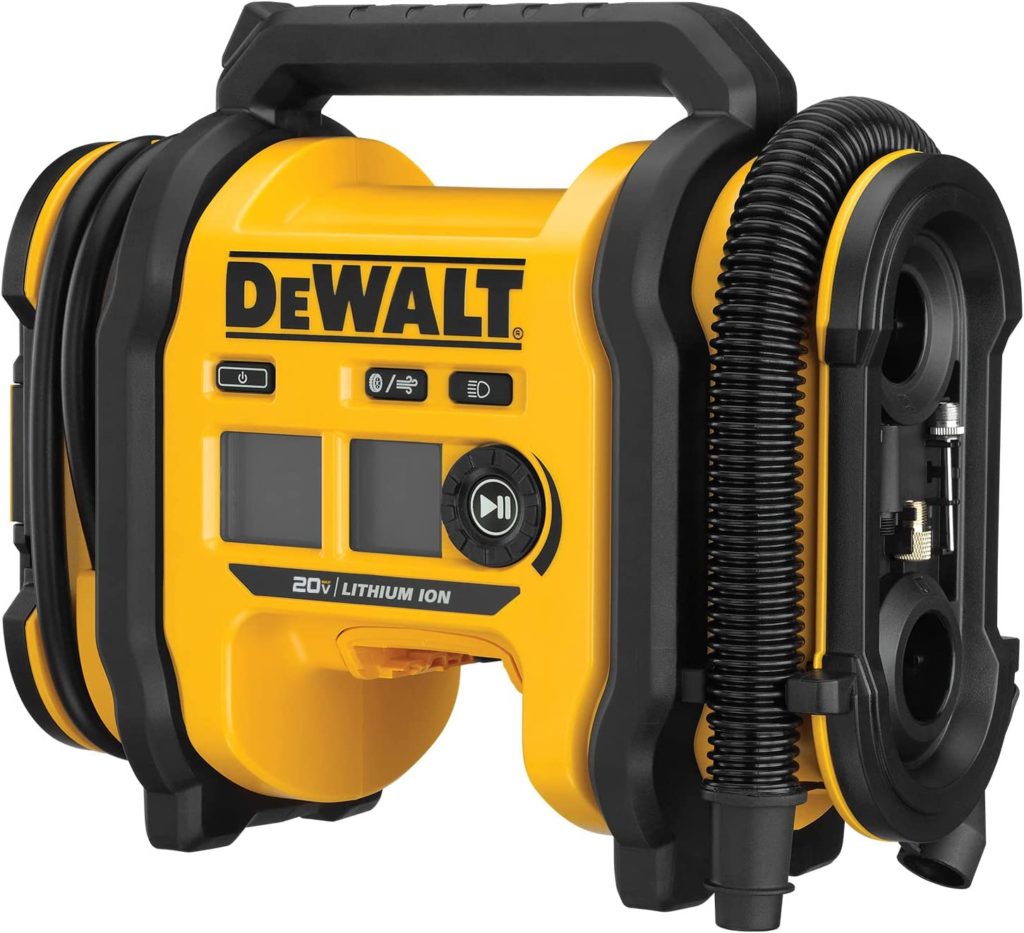 Dewault electric tire pressure pump