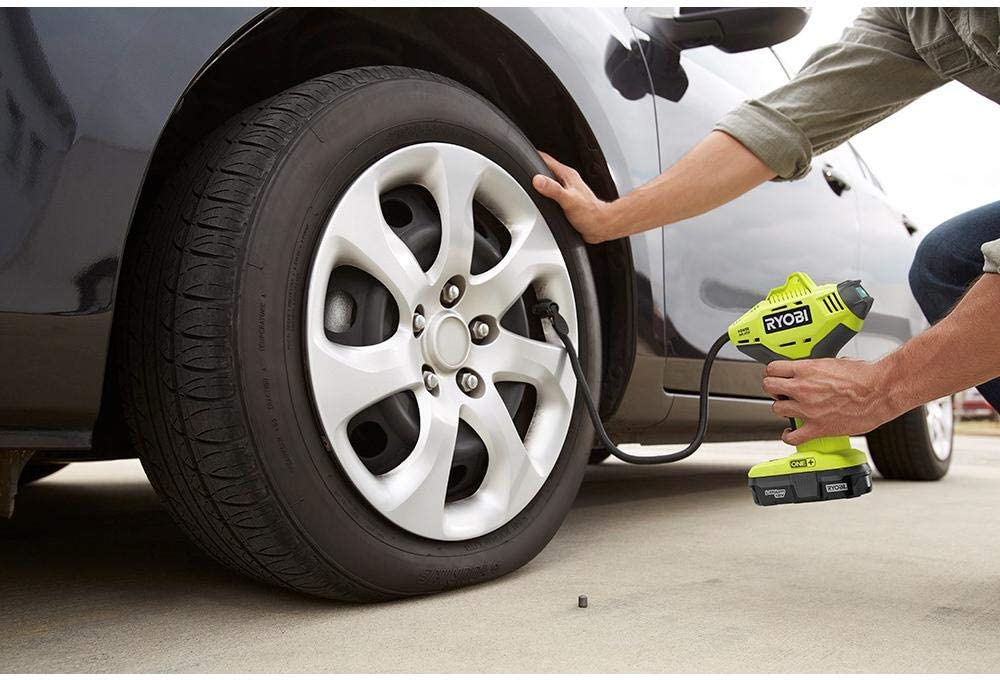 RYOBI electric tire pressure pump