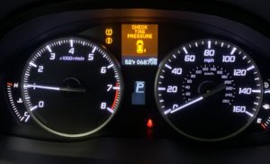 Low tire pressure light in the cold weather