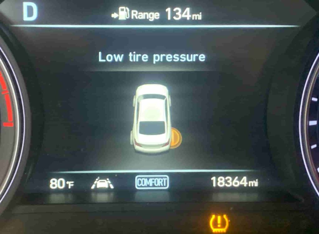 LOW TIRE PRESSURE DASHBOARD LIGHT