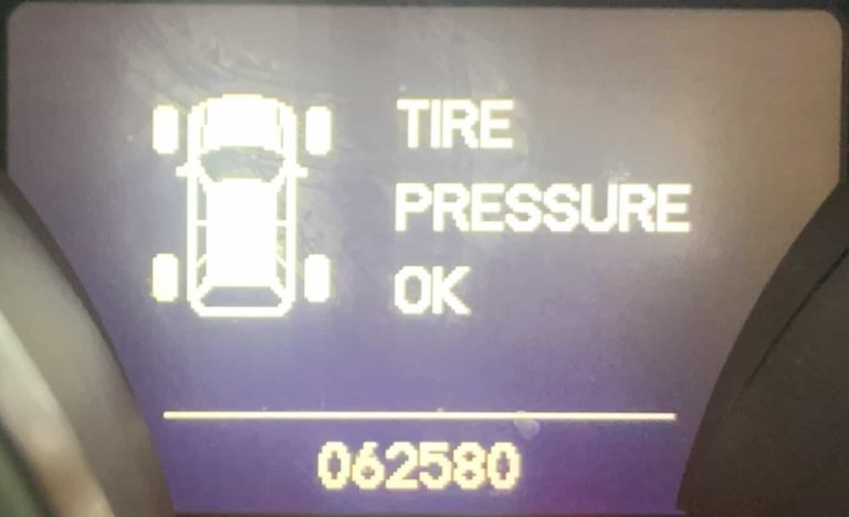 TIRE PRESSURE OK