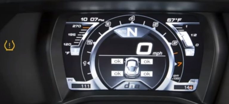 ALFA ROMEO 4C TYRE PRESSURE DASHBOARD LIGHT