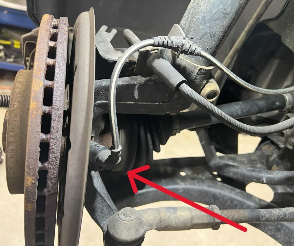 WHEEL SPEED SENSOR ON CAR