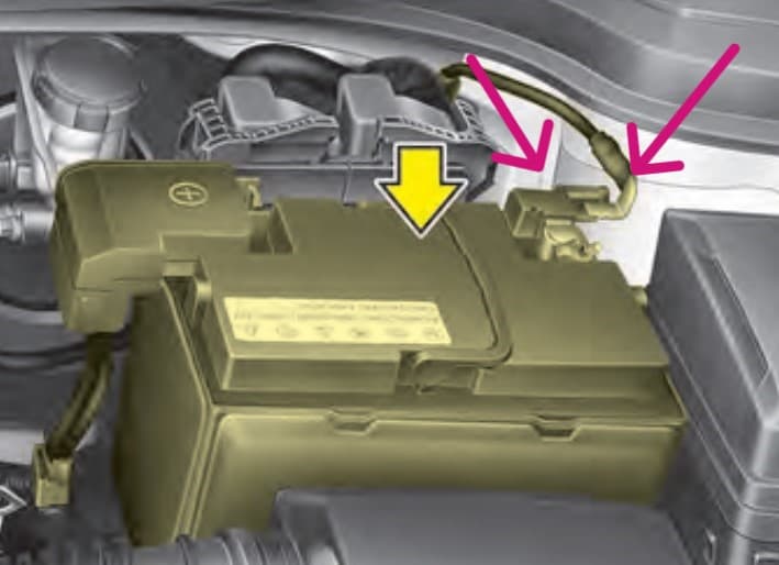 2022 KIA RIO BATTERY LOCATION