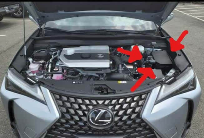 2023 LEXUS UX HYBRID BATTERY LOCATION
