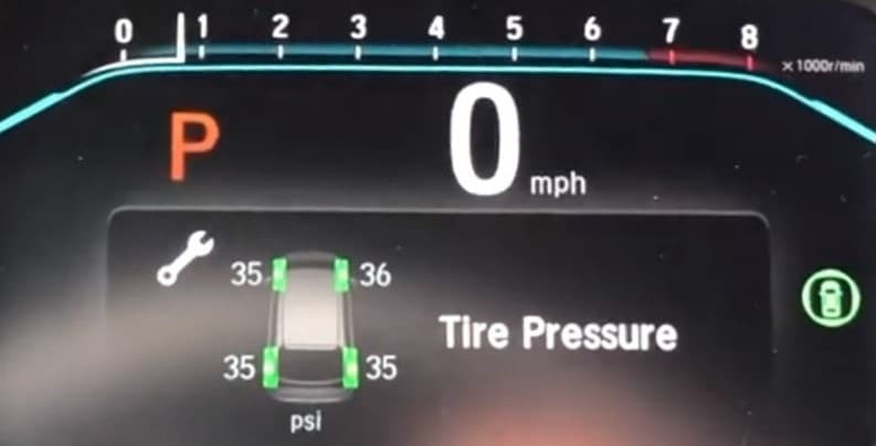 how to reset tire pressure light honda odyssey 2023