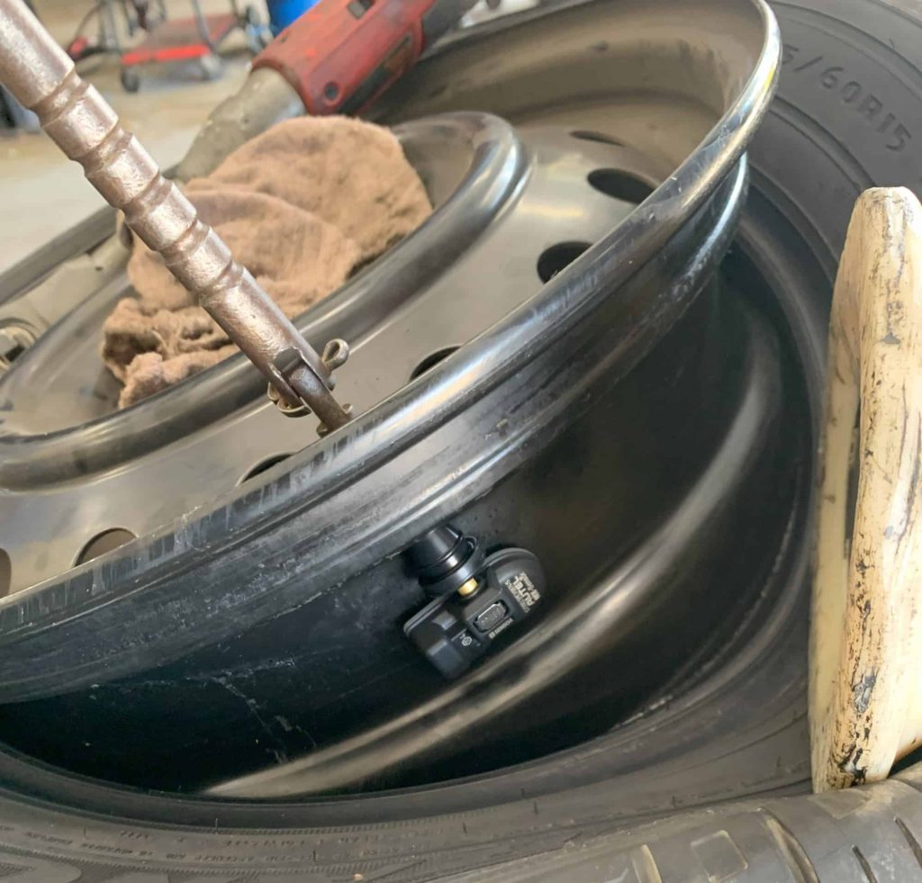 INSTALLED NEW TIRE PRESSURE SENSOR