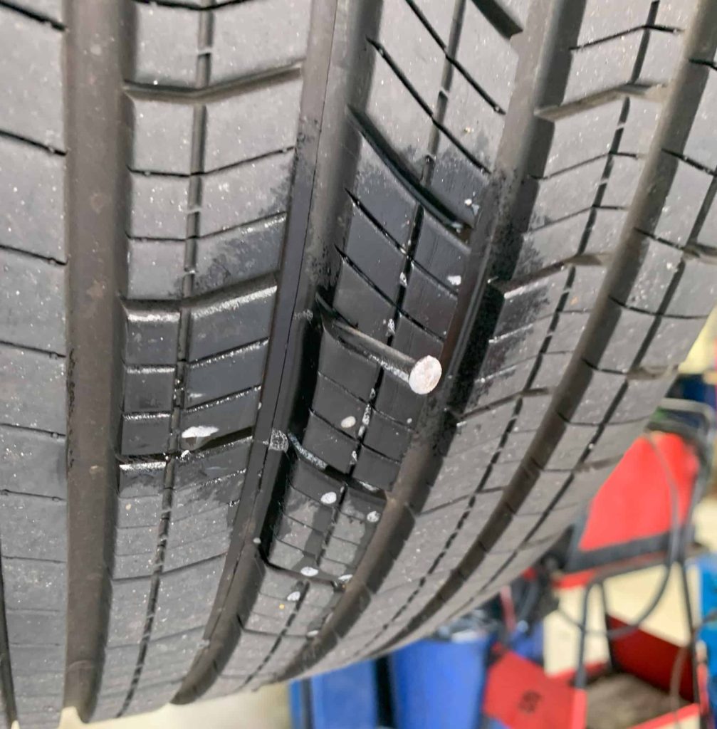 NAIL IN TIRE