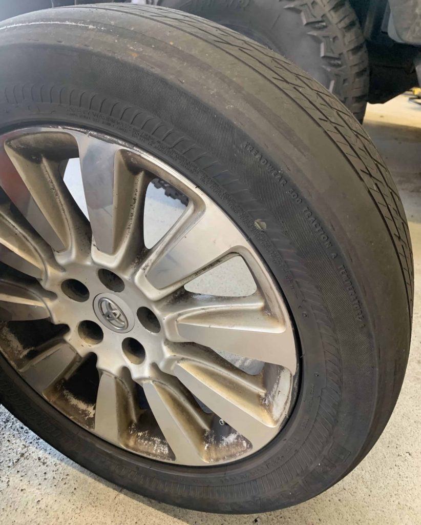 TIRE DAMAGE DRY-ROT