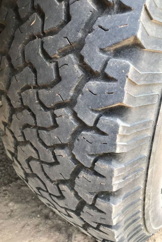 TIRE TREAD DRY ROT