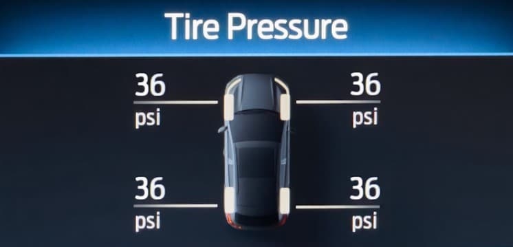 2023 FORD ESCAPE CURRENT TIRE PRESSURE