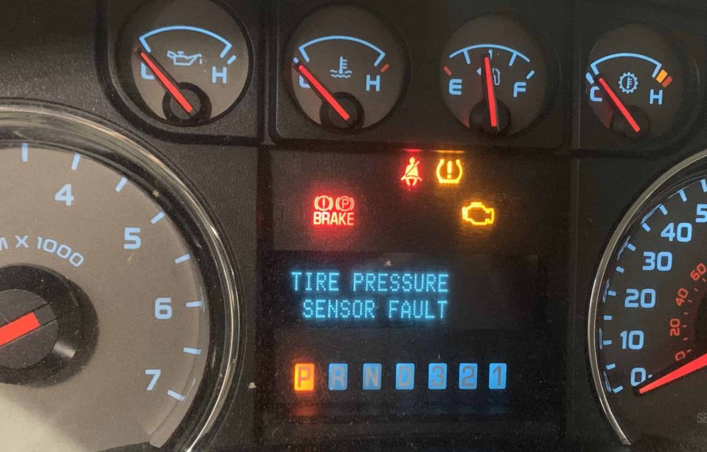 FORD LOW TIRE PRESSURE LIGHT
