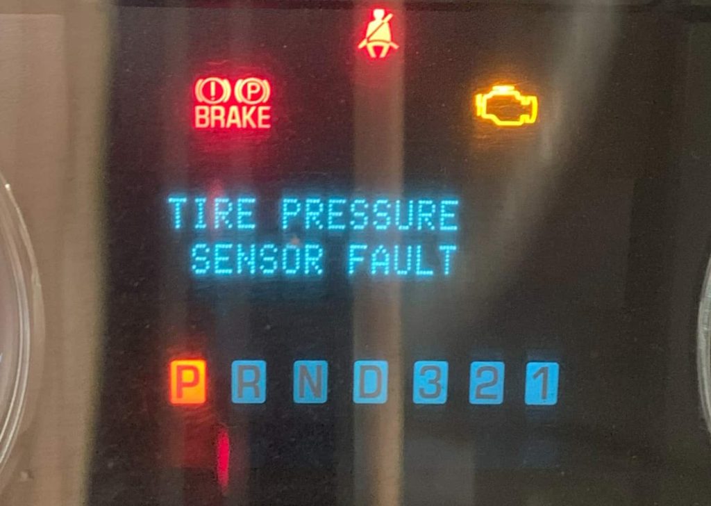 FORD TIRE PRESSURE SENSOR FAULT WARNING MESSAGE