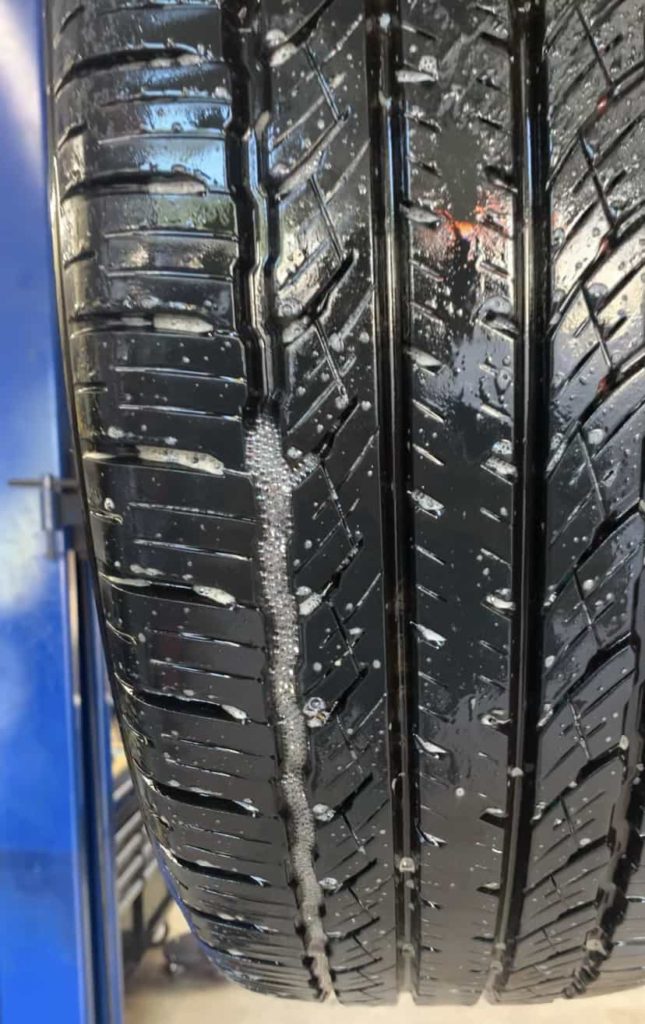 LEAKING TIRE