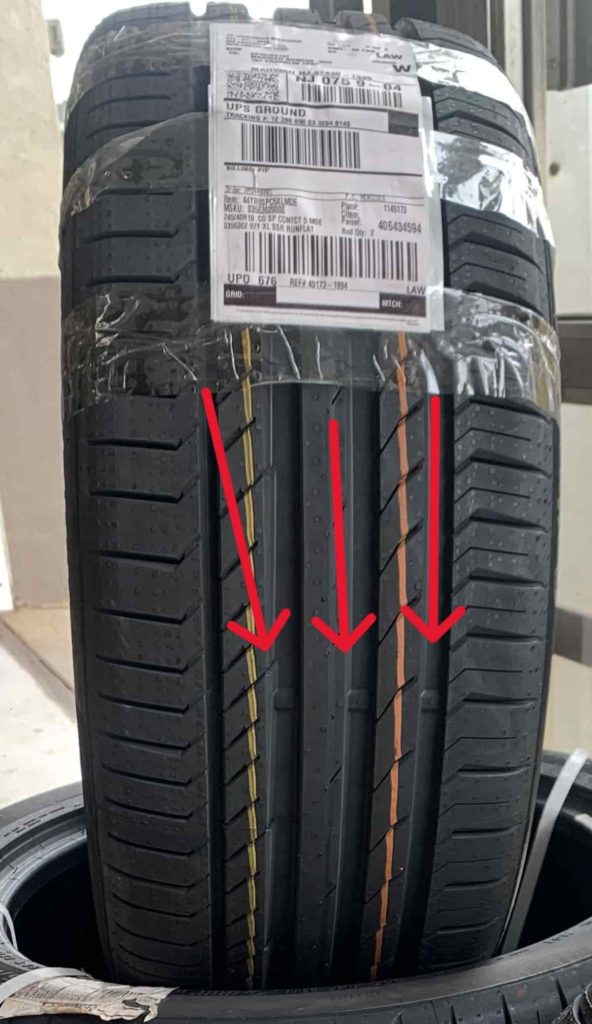 NEW TIRE TREAD WEAR INDICATOR