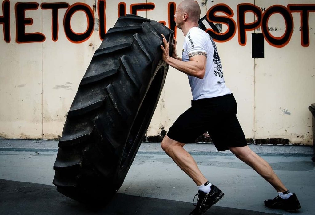 TIRE FLIPPING WORKOUT