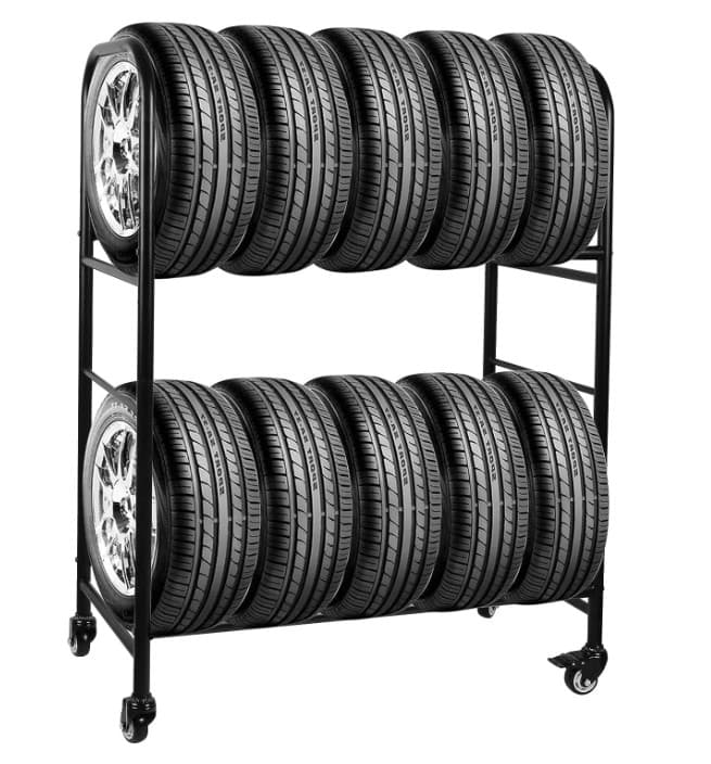 TIRE WHEEL STORAGE RACK