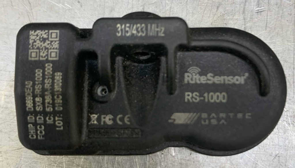 TPMS SENSOR WITHOUT VALVE STEM