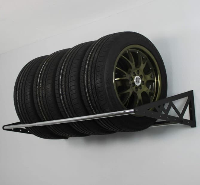 WHEEL AND TIRE SHELF RACK