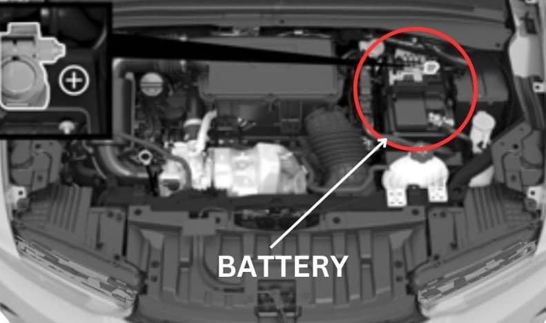 DODGE HORNET BATTERY LOCATION