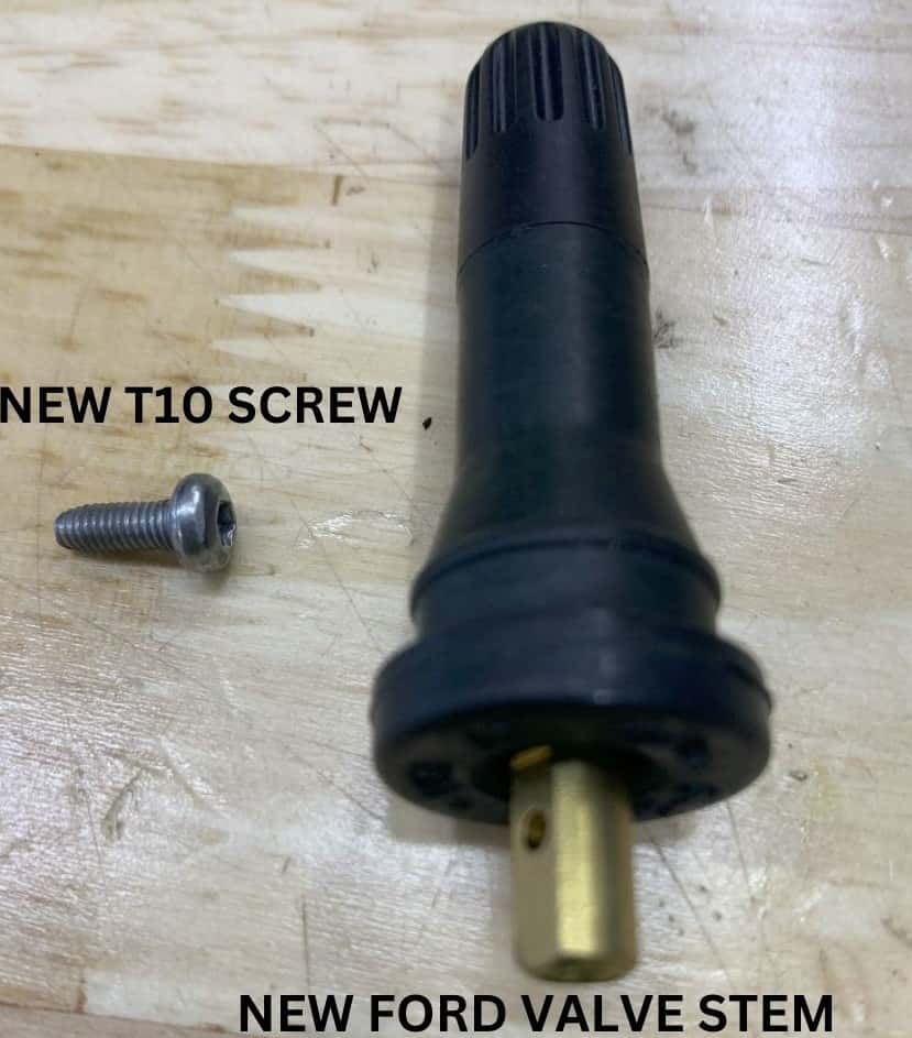 FORD NEW TIRE PRESSURE VALVE STEM AND SCREW