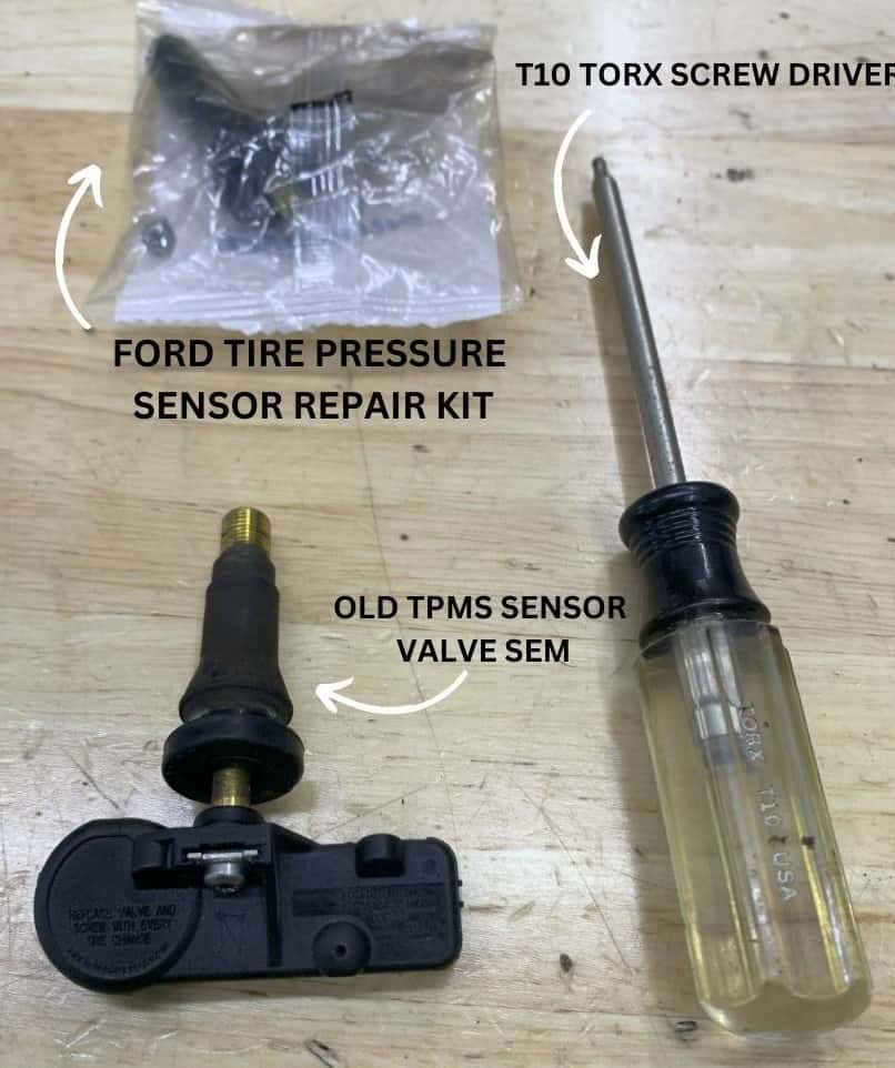 REQUIRED ITEMS FORD TPMS SENSOR REPAIR