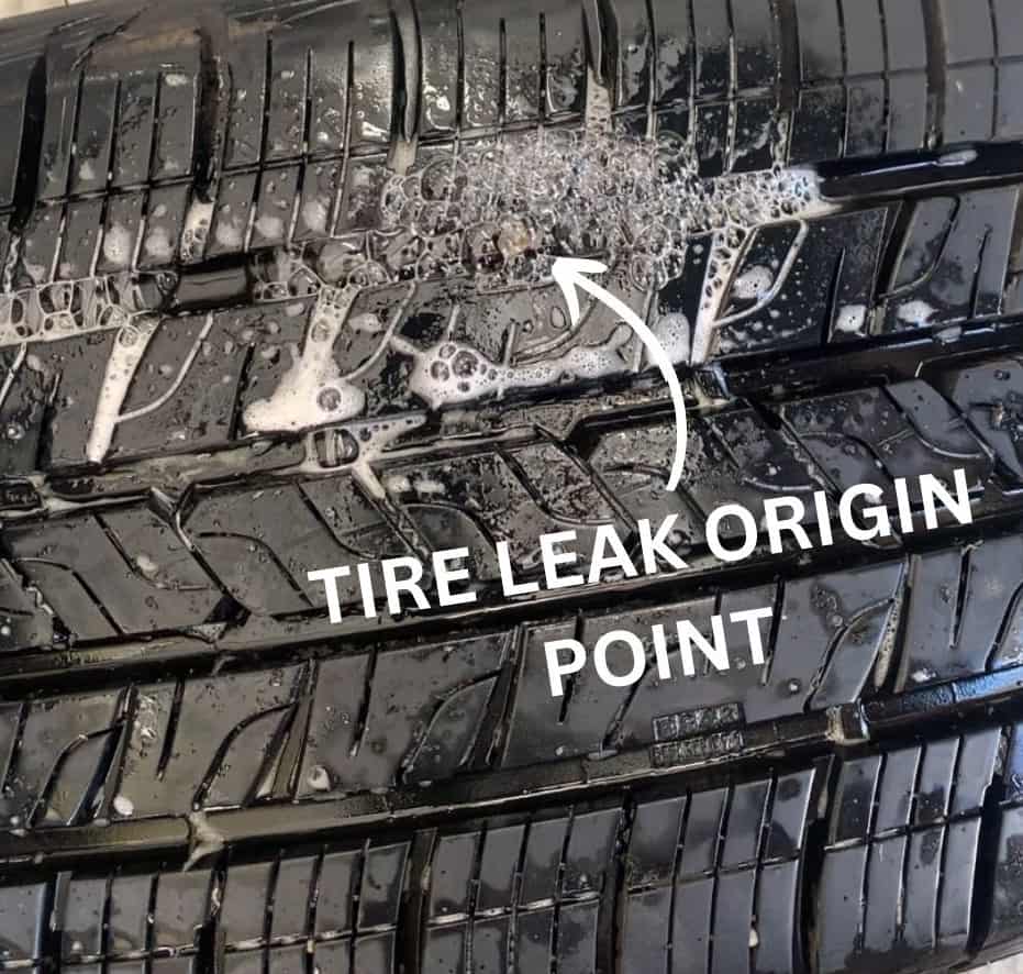 TIRE LEAK ORIGIN POINT