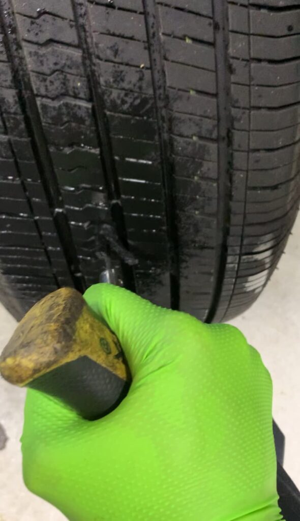 INSTALLING A TIRE PLUG