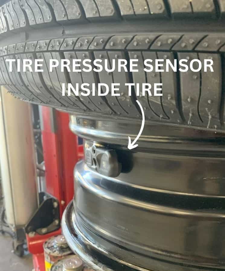 TIRE PRESSURE SENSOR INSIDE TIRE