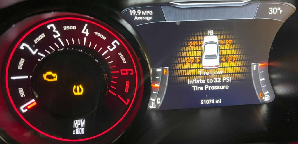 TIRE PRESSURE DASH LIGHT