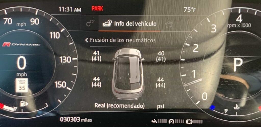 TIRE PRESSURE INFORMATION