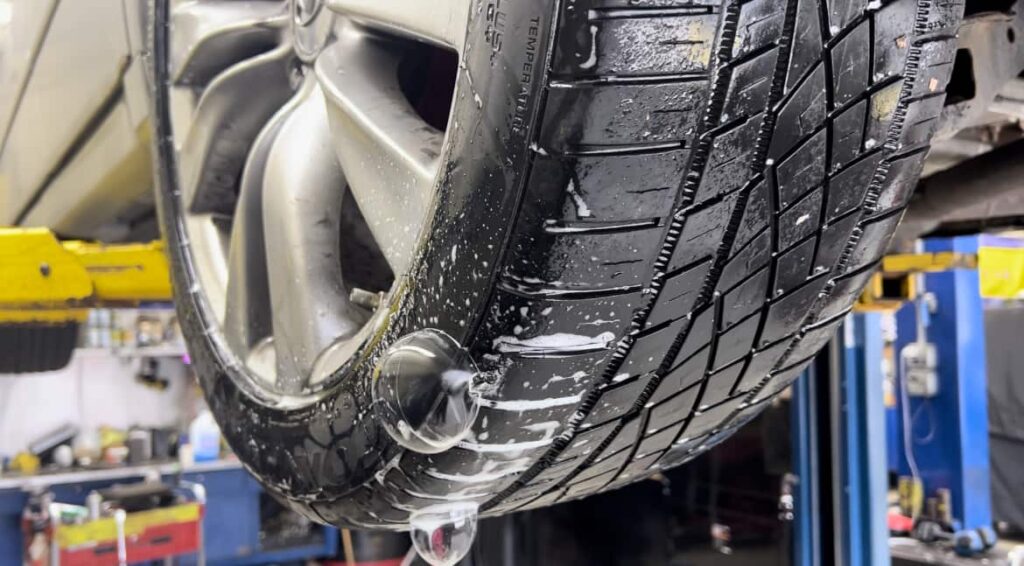TIRE SIDEWALL LEAK