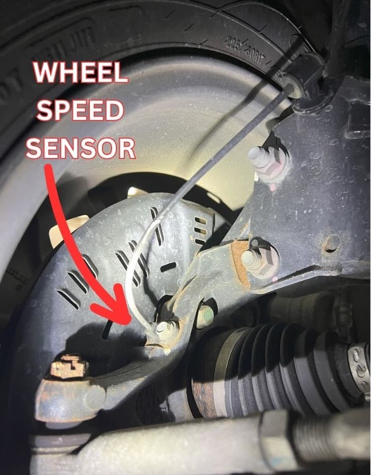WHEEL SPEED SENSOR BEHIND WHEEL