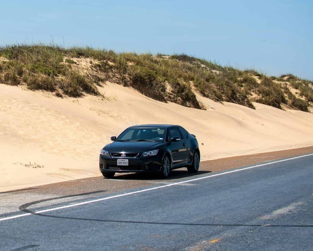 SCION TC DRIVING ON ROAD