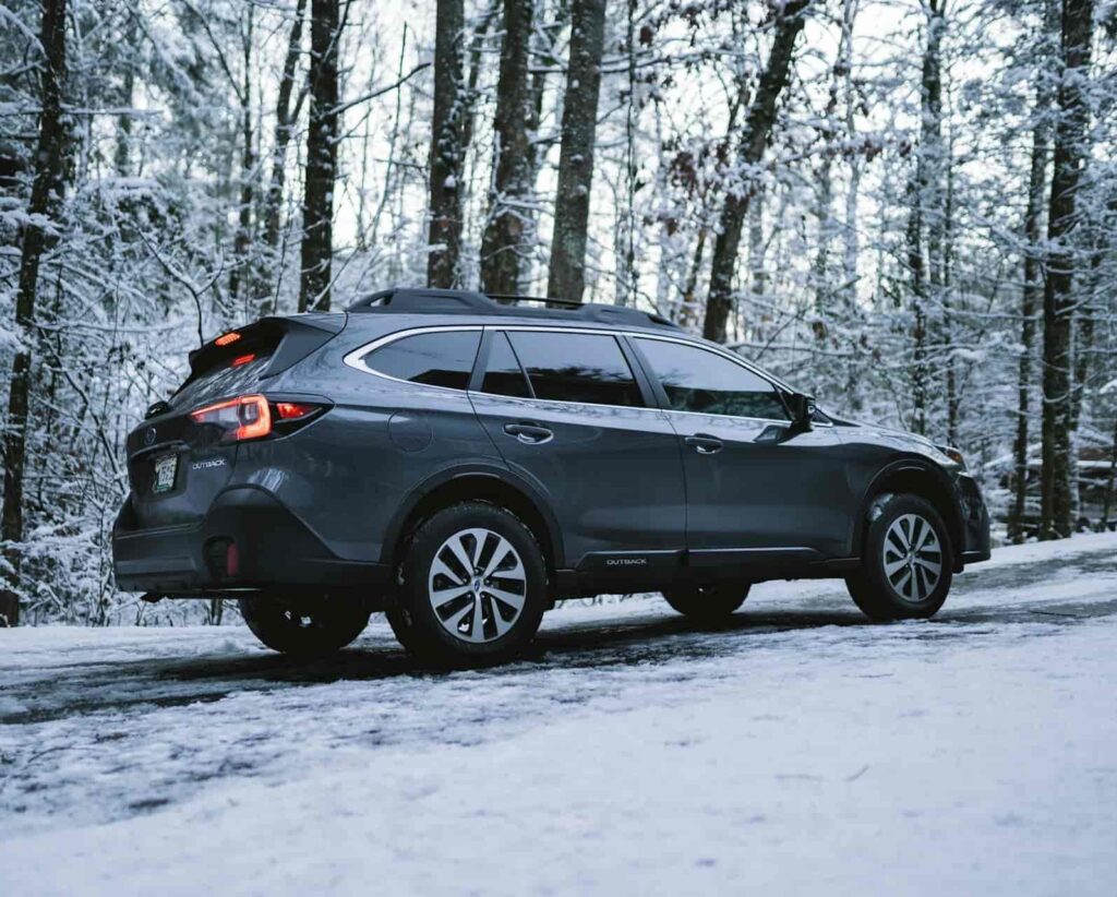 SUBARU PARKED WITH CORRECT AIR PRESSURE