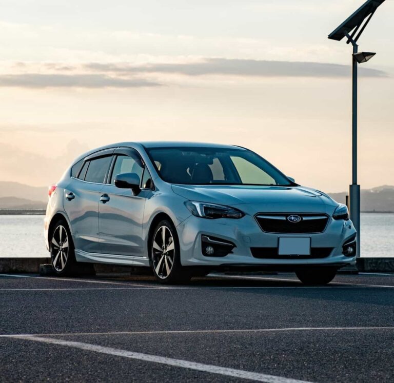 SUBARU WITH CORRECT TIRE PRESSURE